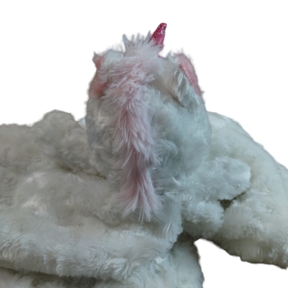 Manhattan Kids LLC Unicorn White & Pink Security Blanket Lovey Plush - Picture 6 of 12